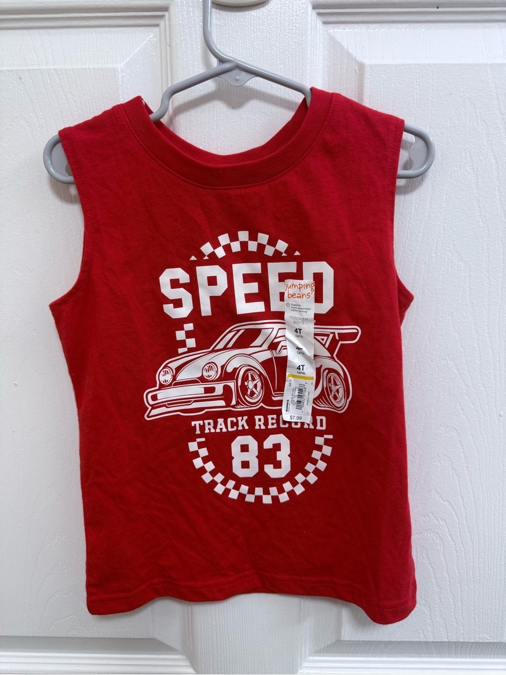 jumping beans Red Graphic Racing Tank Top